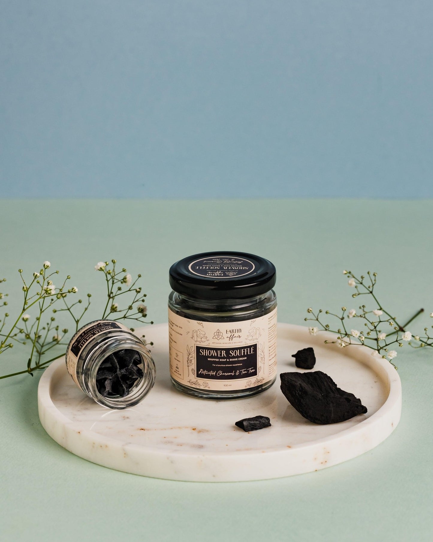 Activated Charcoal & Tea Tree Shower Soufflé - Earthy Affair