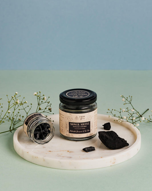 Activated Charcoal & Tea Tree Shower Soufflé - Earthy Affair