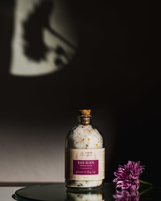 Geranium & Clary Sage Bath Bloom - Earthy Affair